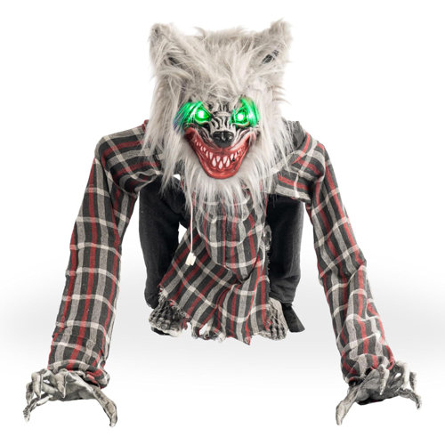 The Holiday Aisle® Animatronic Werewolf Halloween Decorations, Animated